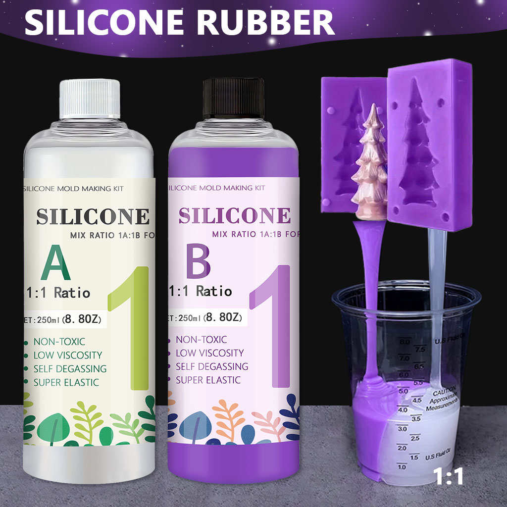 Soap Making Ingredients - 17.6oz Purple Liquid Silicone Rubber, RTV