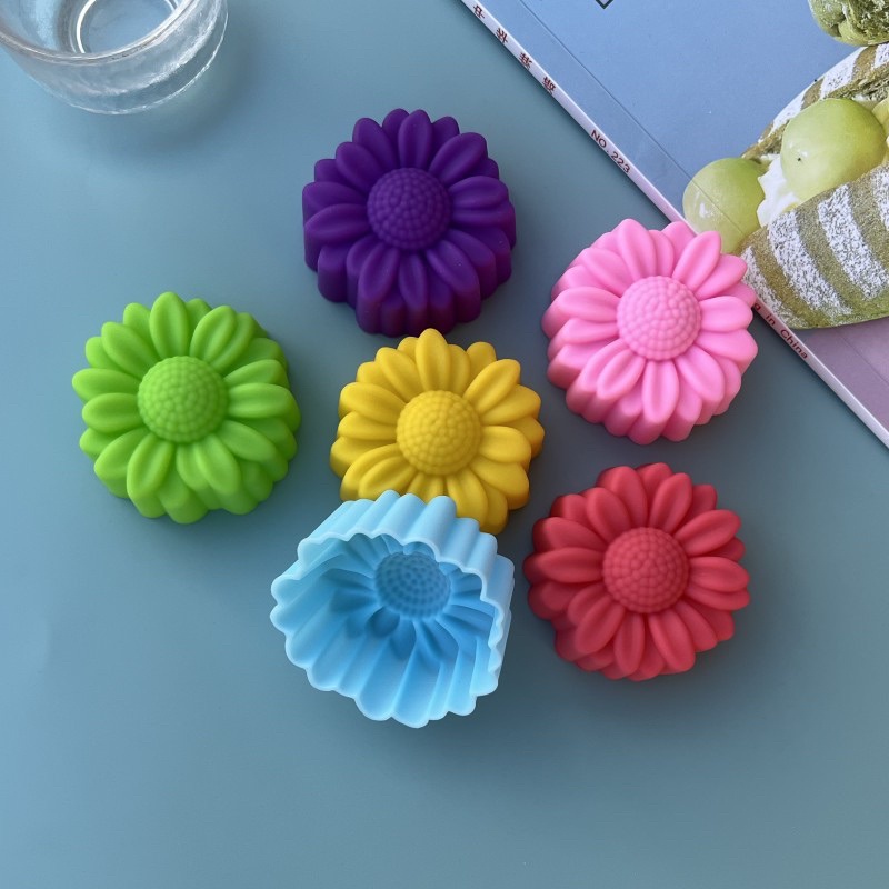 Soap Making Organic - 6 Pcs Set Non-Stick Flower Designs