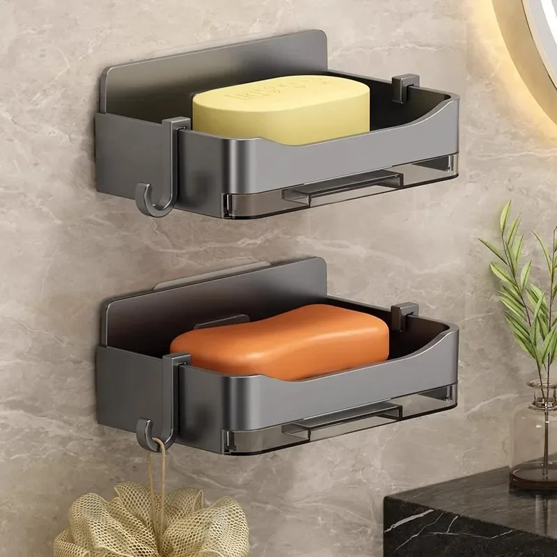 Soap Dish Draining - 1pcs Wall Mounted Soap Drain Box