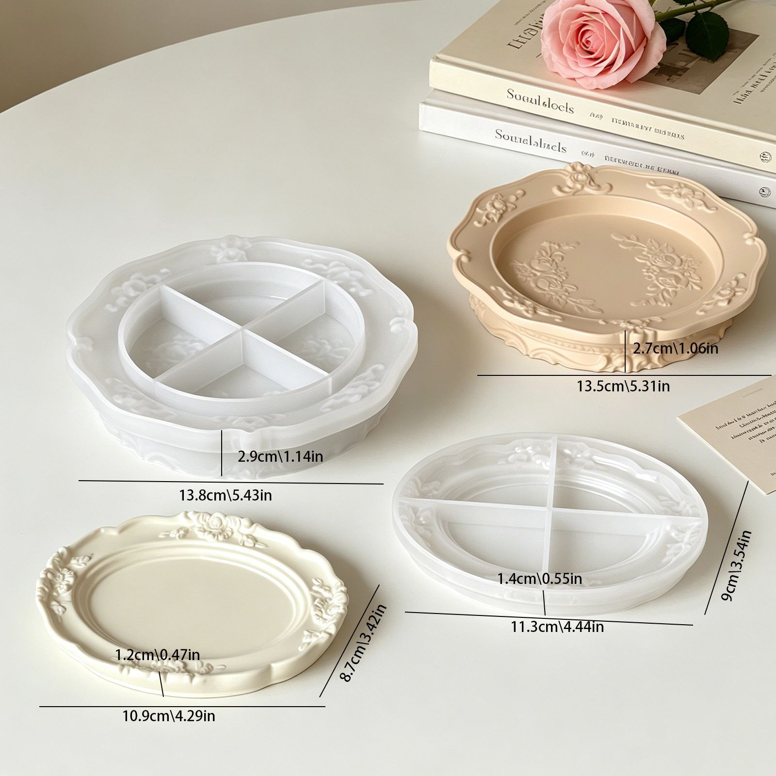 Elegant Vintage Baroque Lace S - Soap Making Organic 评论和价格