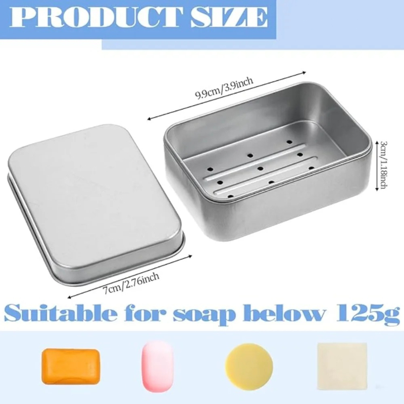 1PC Portable Double-layer Alum - Soap Dish Draining 评论和价格