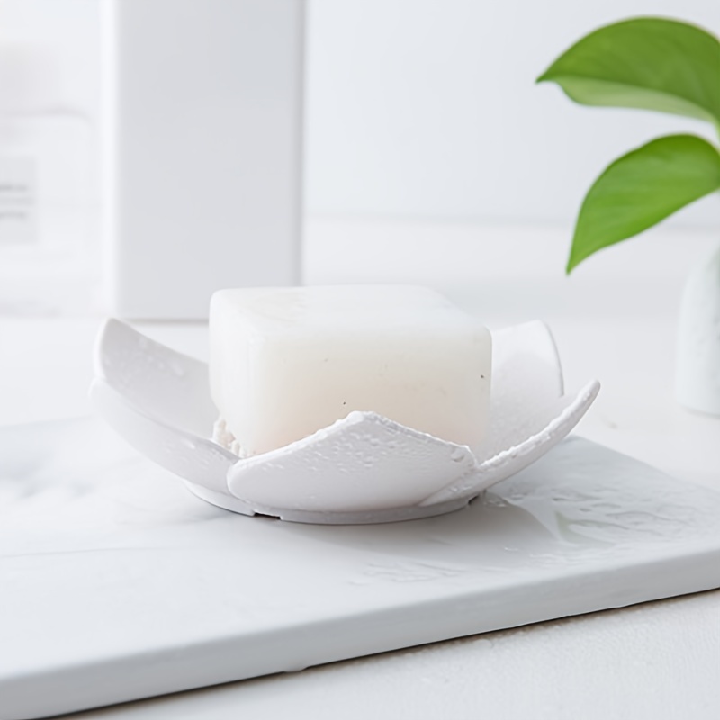 Soap Box Lotus Shape Non-slip  - Soap Dish Draining 评论和价格