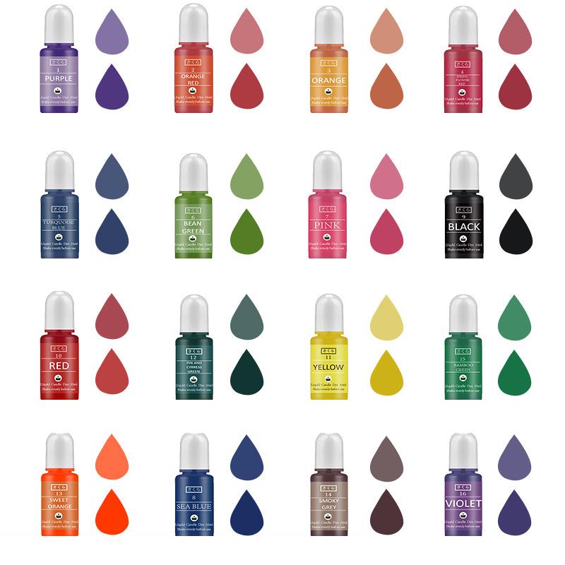 10ml/Bottle Candle Wax Pigment - Soap Making Ingredients 评论和价格