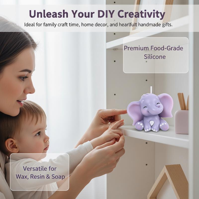 Cute 3D Elephant Silicone Cand - Soap Making Organic 评论和价格