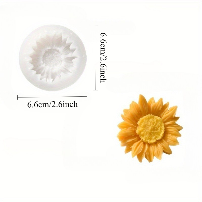Vibrant 3D Sunflower Silicone  - Soap Making Organic 评论和价格