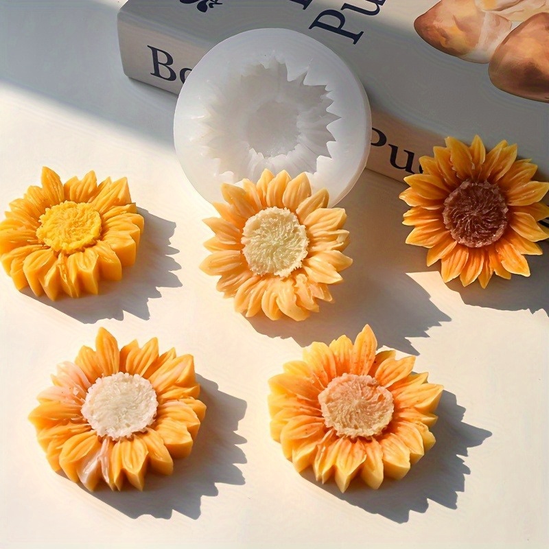 Vibrant 3D Sunflower Silicone  - Soap Making Organic 评论和价格
