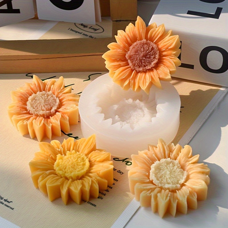 Vibrant 3D Sunflower Silicone  - Soap Making Organic 评论和价格