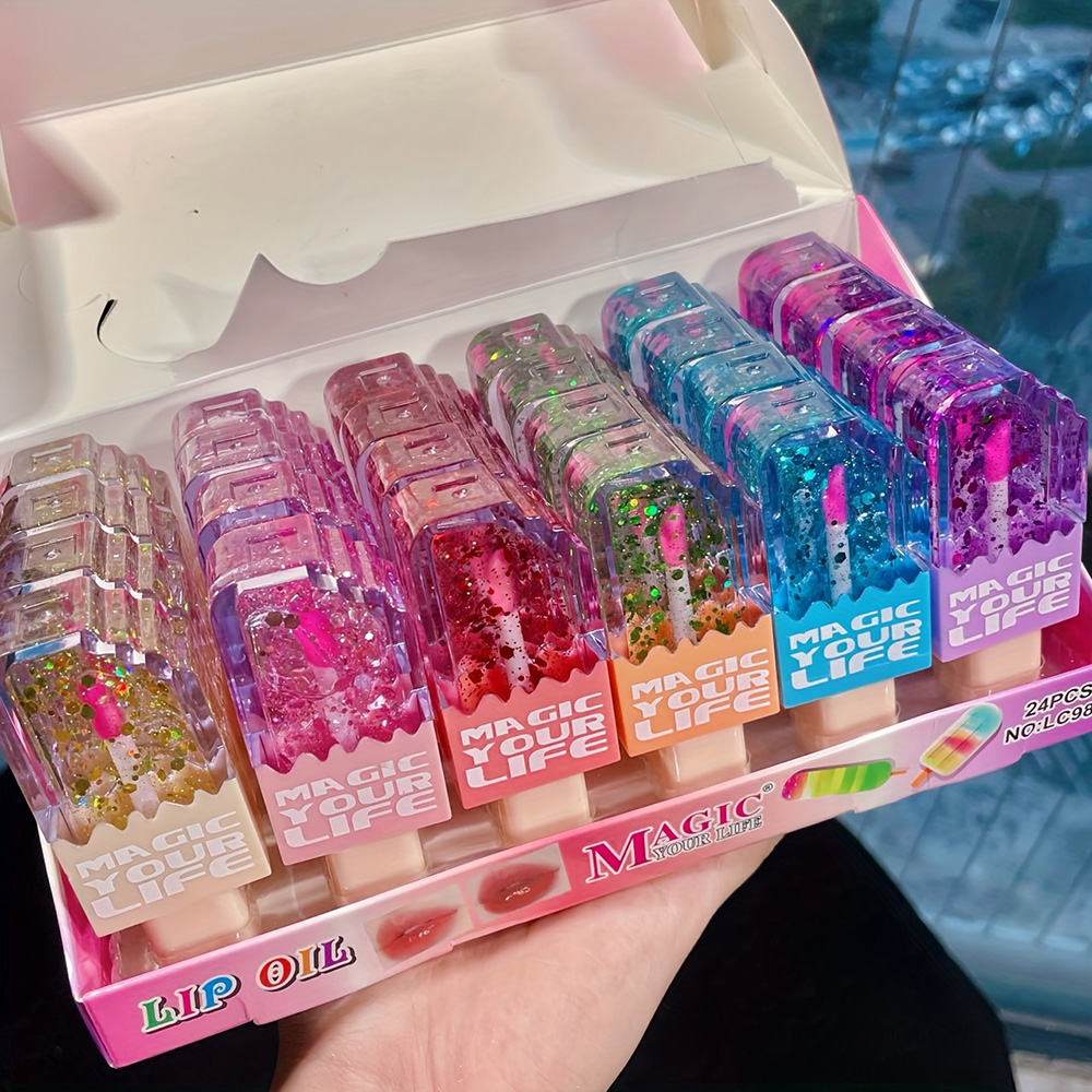 24pcs Cute Ice Cream Sequin Li - Shea Butter Raw 评论和价格