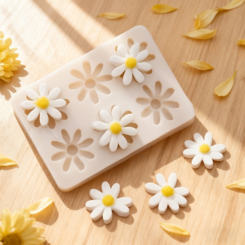 1pc 3D Daisy Sunflower Silicon - Soap Making Organic 评论和价格
