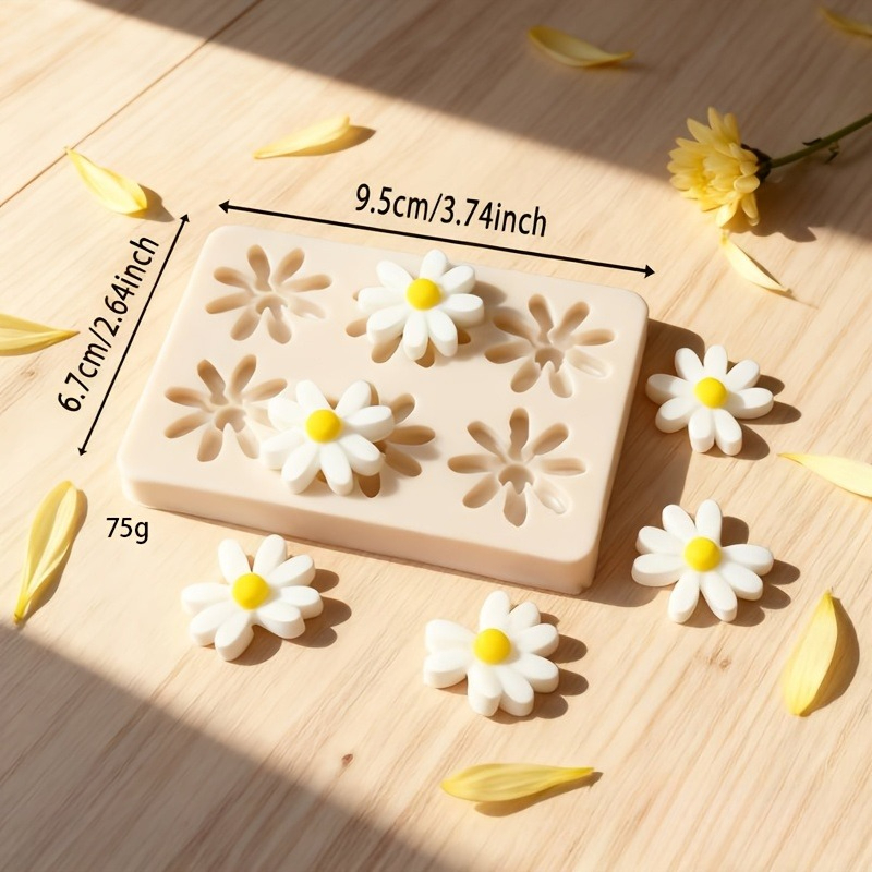 1pc 3D Daisy Sunflower Silicon - Soap Making Organic 评论和价格
