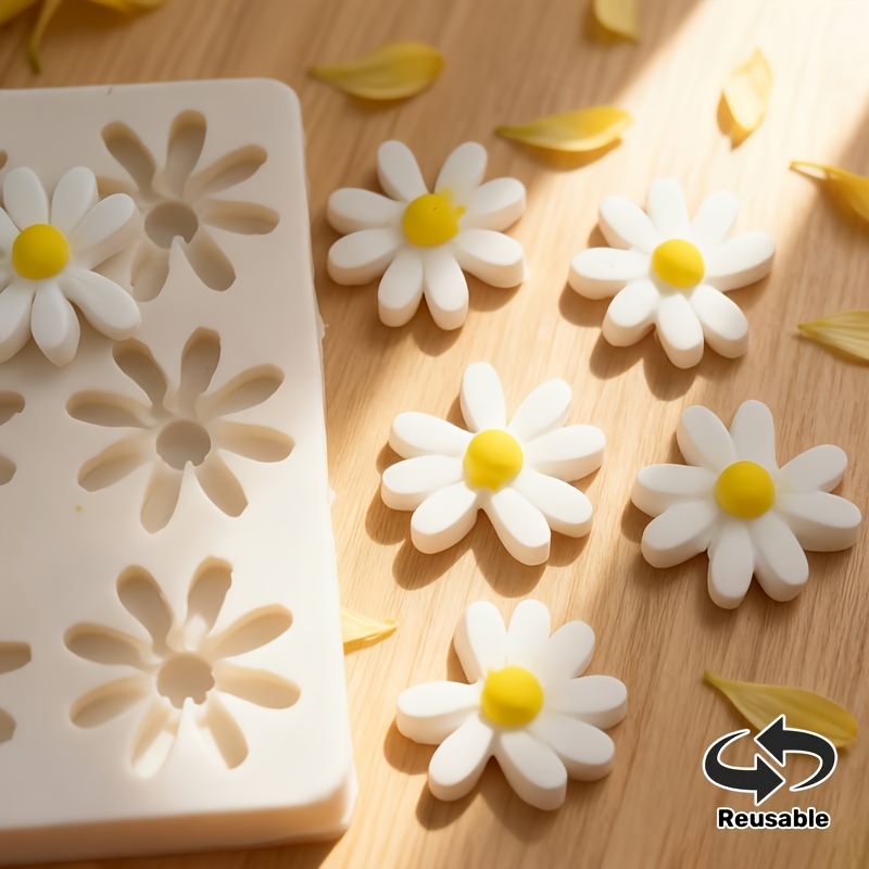 1pc 3D Daisy Sunflower Silicon - Soap Making Organic 评论和价格