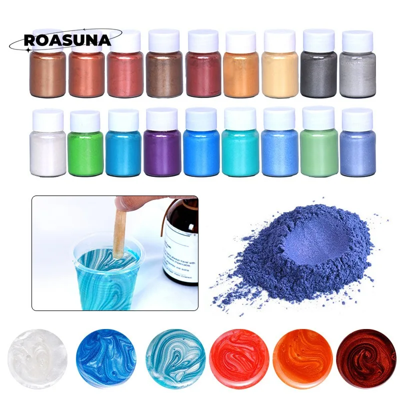 24 Colors Mica Pearl Powder fo - Oxide Pigment Soap 评论和价格