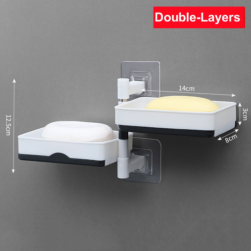 2/3/4 Rotating Drain Soap Box, - Soap Dish Draining 评论和价格