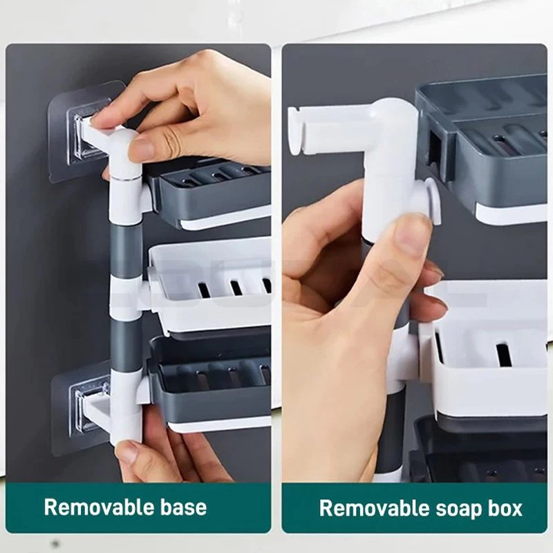 2/3/4 Rotating Drain Soap Box, - Soap Dish Draining 评论和价格