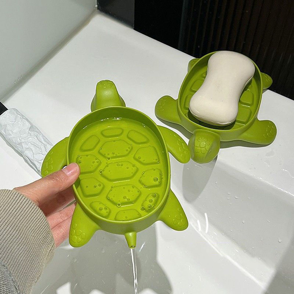 Turtle Drain Soap Box  Cartoon - Soap Dish Draining 评论和价格