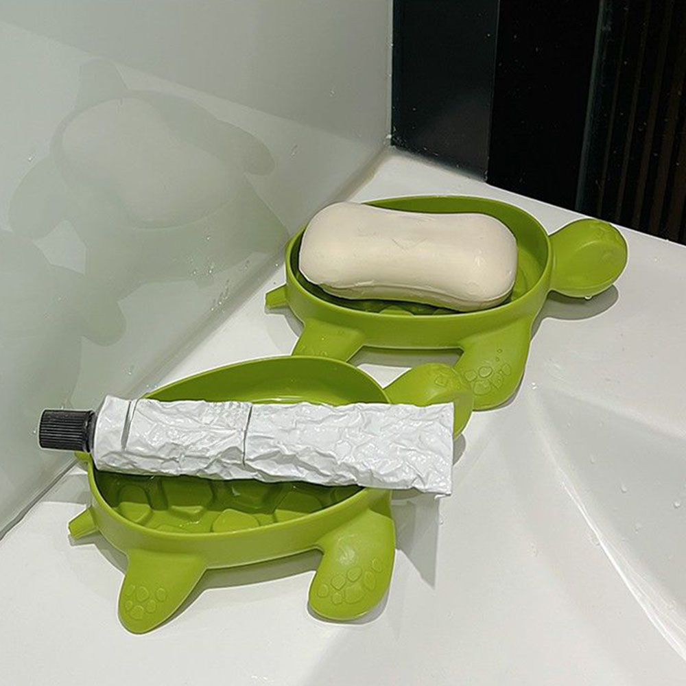 Turtle Drain Soap Box  Cartoon - Soap Dish Draining 评论和价格