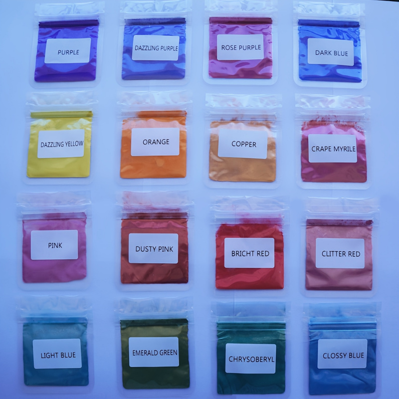 16Color Mica Powder Set，Per Pa - Oxide Pigment Soap 评论和价格