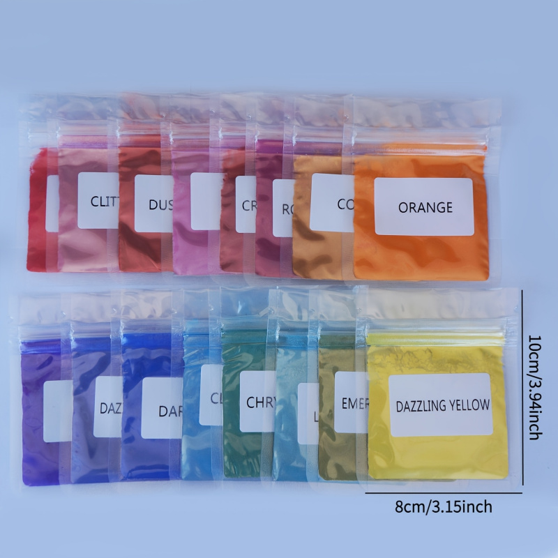 16Color Mica Powder Set，Per Pa - Oxide Pigment Soap 评论和价格
