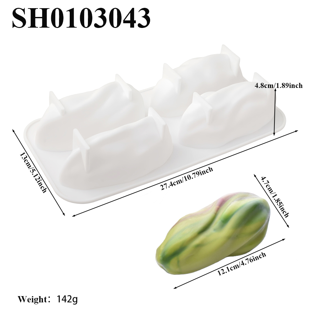 4 or 9-Cell Pistachio Design S - Soap Making Organic 评论和价格