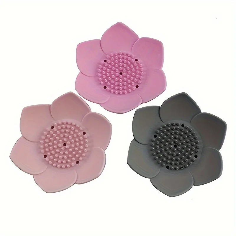 1pcs Bathroom Soap Box Lotus D - Soap Dish Draining 评论和价格