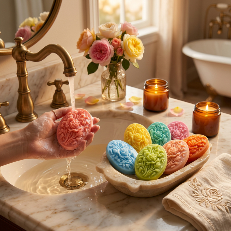 4 Silicone mold with flower sh - Soap Making Organic 评论和价格