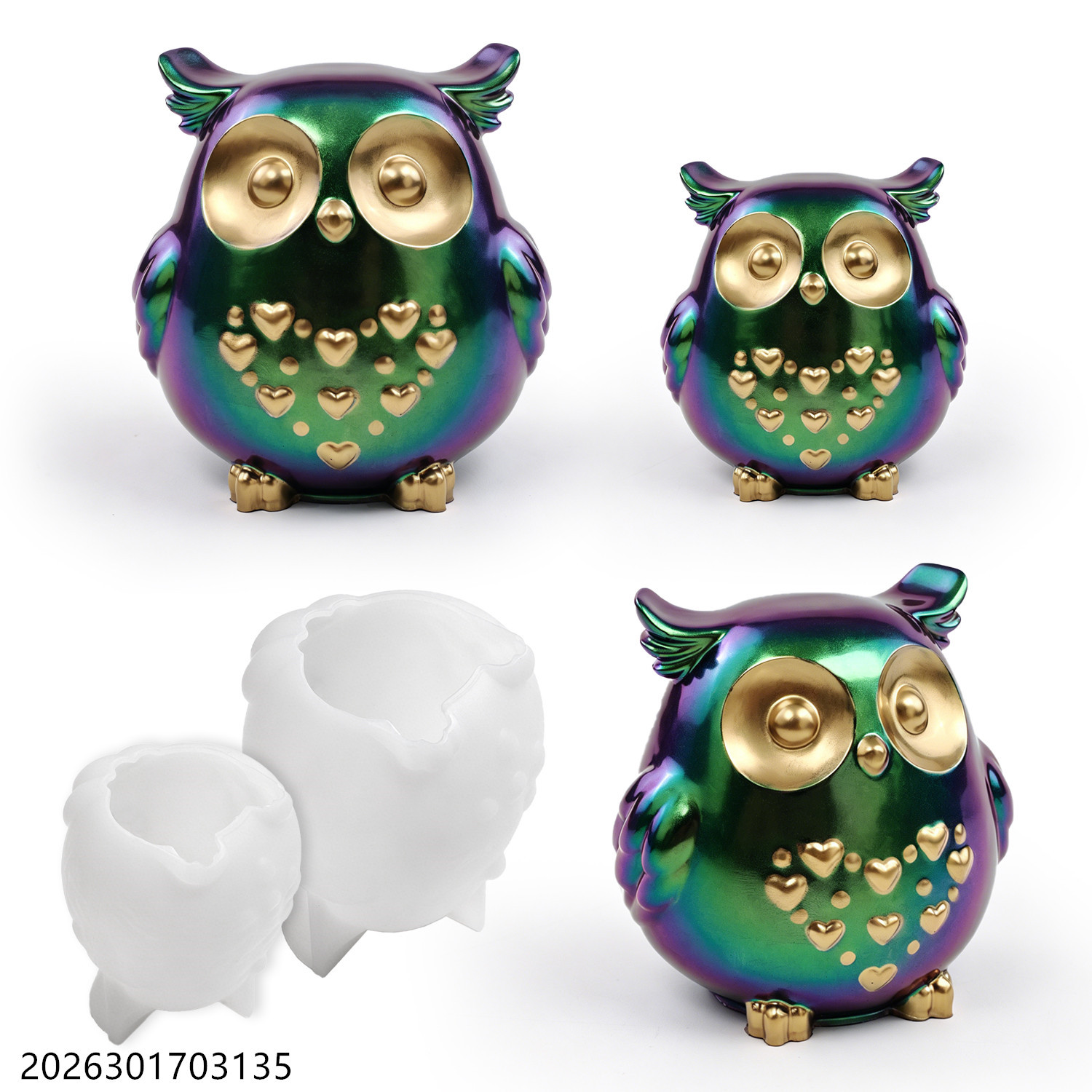 Owl Silicone Mold 3D Bird Shap - Soap Making Organic 评论和价格